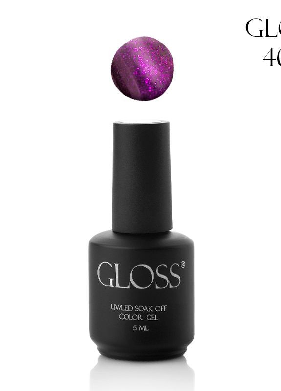 Гель-лак GLOSS 405 (фиолетовый с микроблеском), 5 мл Gloss Company кристал (268473493)