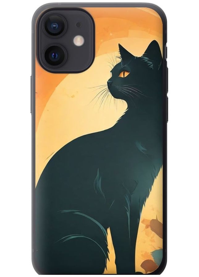 2D пластиковий чохол 'Чорна кішка' для Endorphone Apple iPhone 12 Mini (275648118)