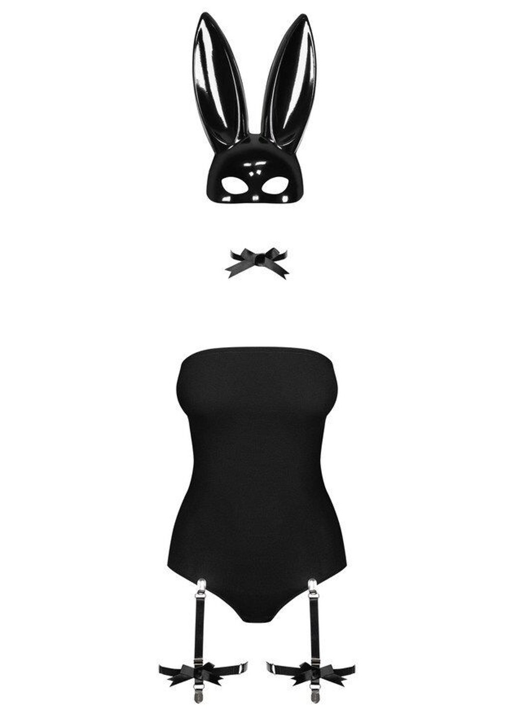 Эротический костюм кролика Bunny costume боди, чокер, гартеры, чулки,аска Obsessive (276389642)