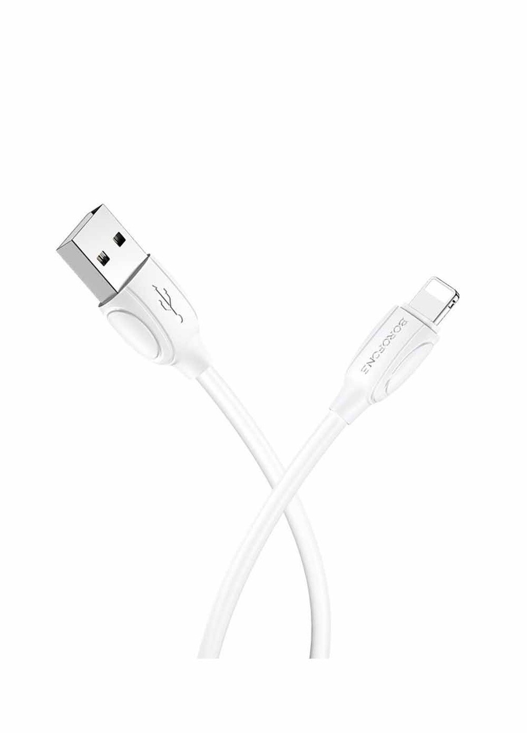 USB кабель BX19 Lightning 1m колір білий ЦБ-00196950 Borofone (259786190)