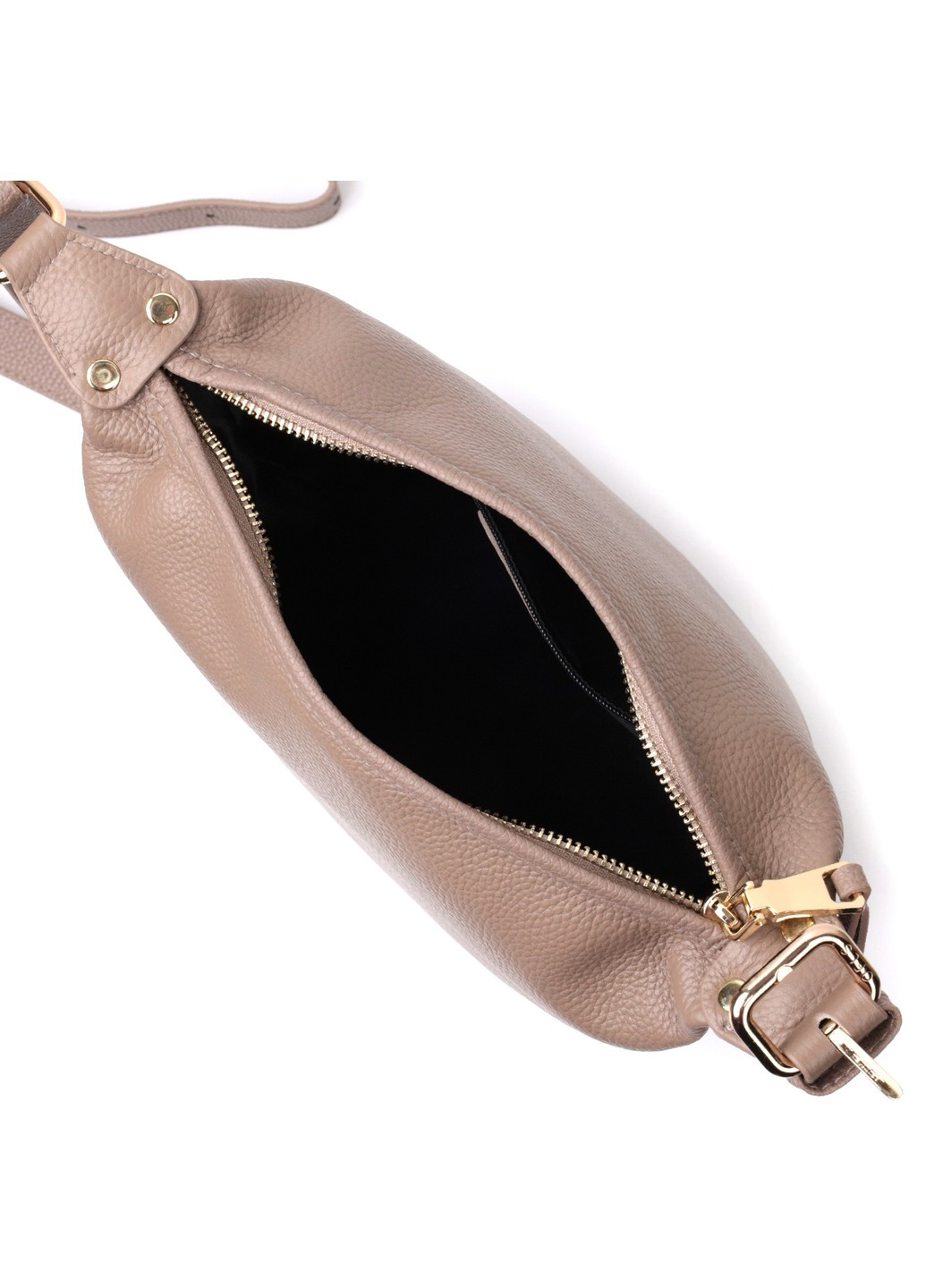 Практична жіноча сумка з однією довгою ручкою з натуральної шкіри 22306 Бежева Vintage (276461836)