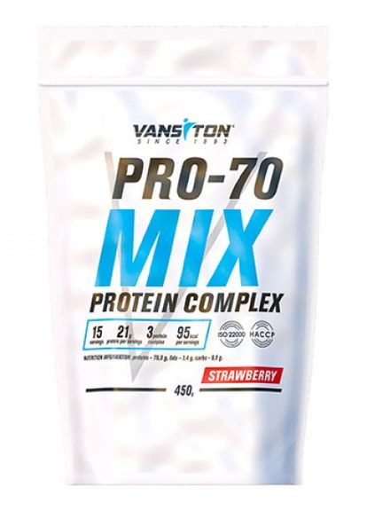 Протеїн Про 70 450г (Полуниця) Vansiton (275533850)