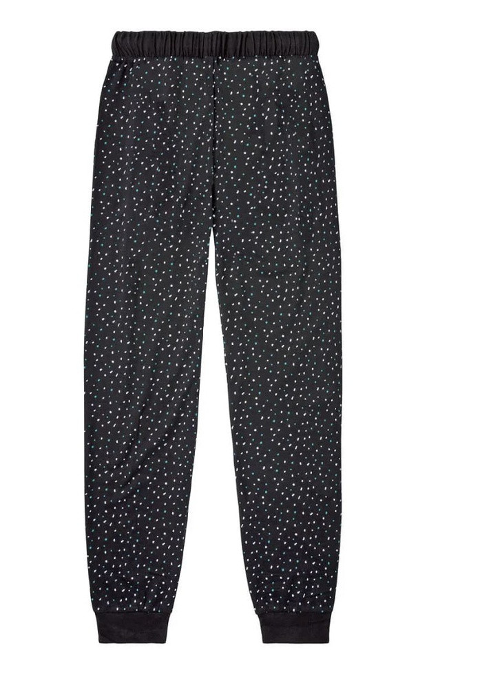 Черная всесезон женская пижама лонгслив + брюки Esmara