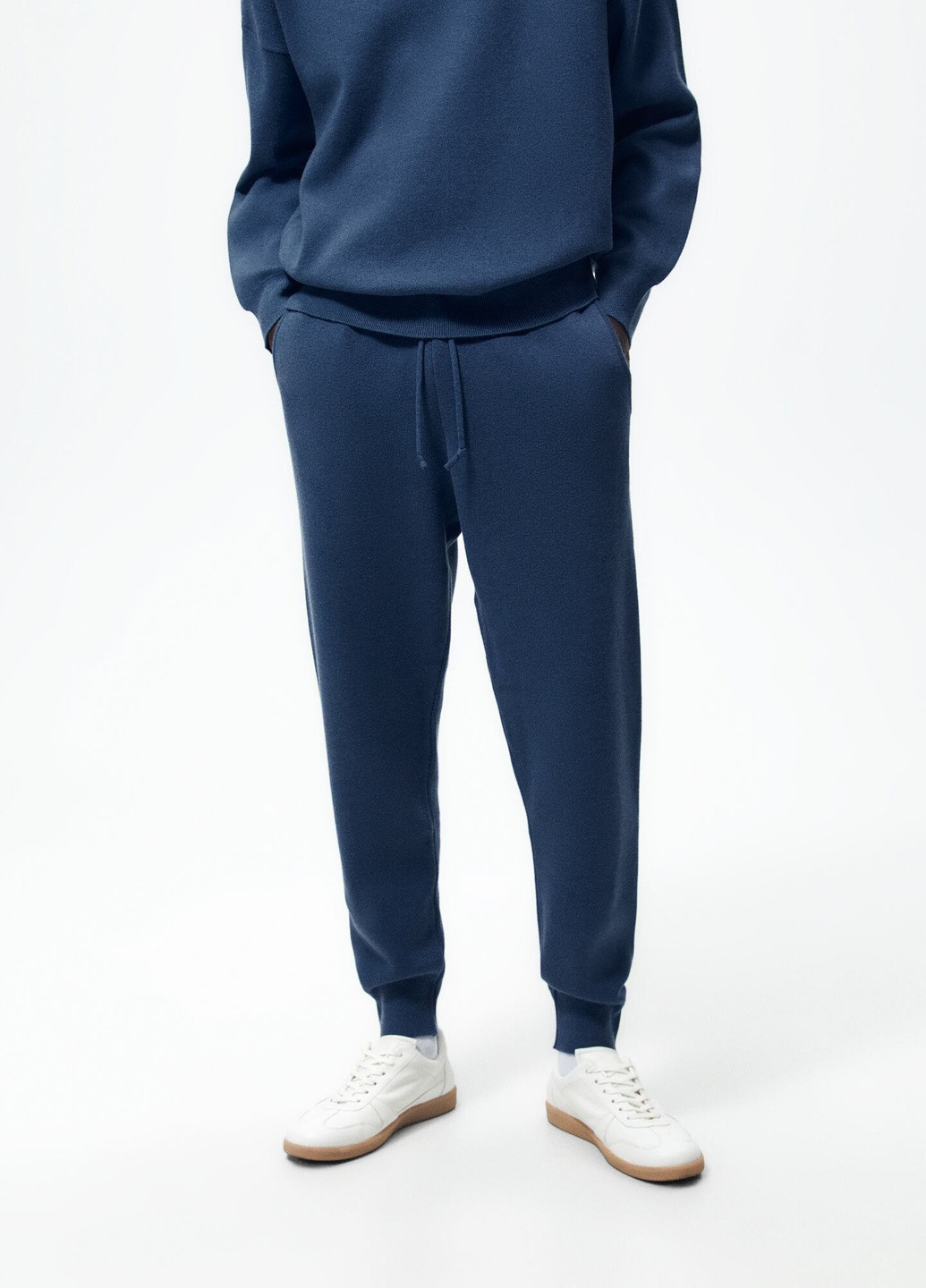 Синие спортивные демисезонные брюки Zara