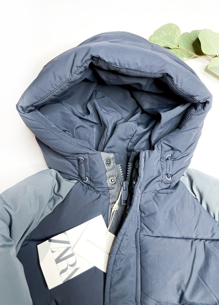 Синяя зимняя зимняя куртка 92 см синий артикул л117 Zara