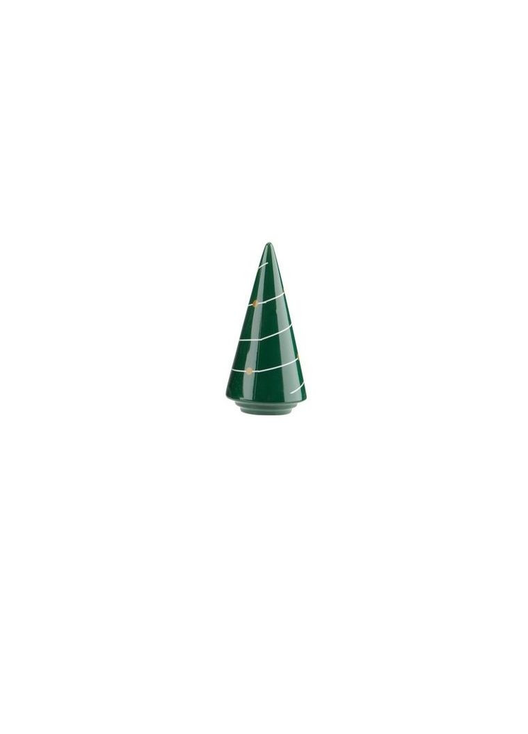 Новорічна статуетка ялинки зелена 14 см доломіт No Brand (266702574)