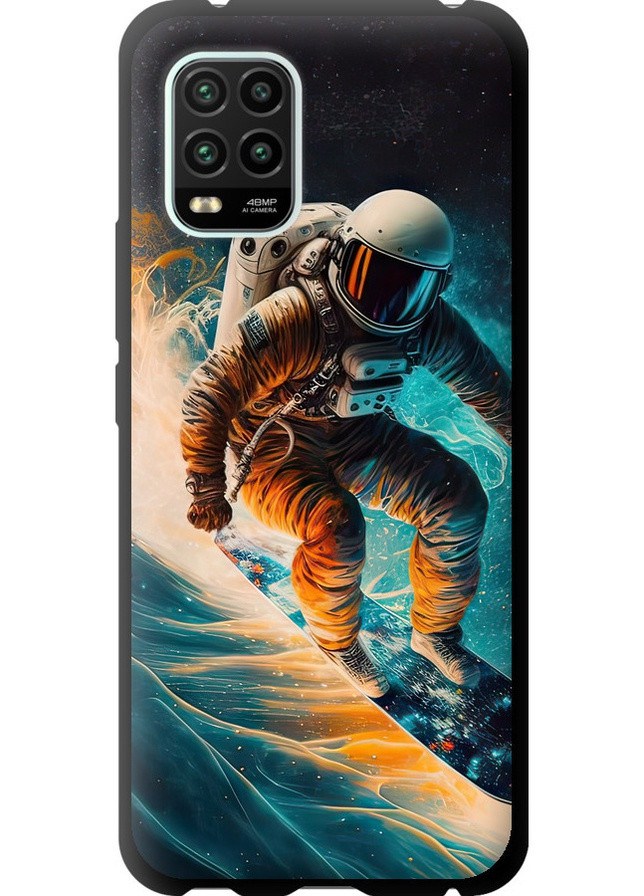 TPU черный чехол 'Сноубордист' для Endorphone Xiaomi Mi 10 Lite (258091208)