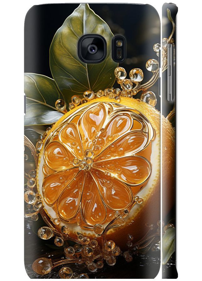 3D пластиковый матовый чехол 'Лимон' для Endorphone Samsung Galaxy S7 Edge G935F (265393401)