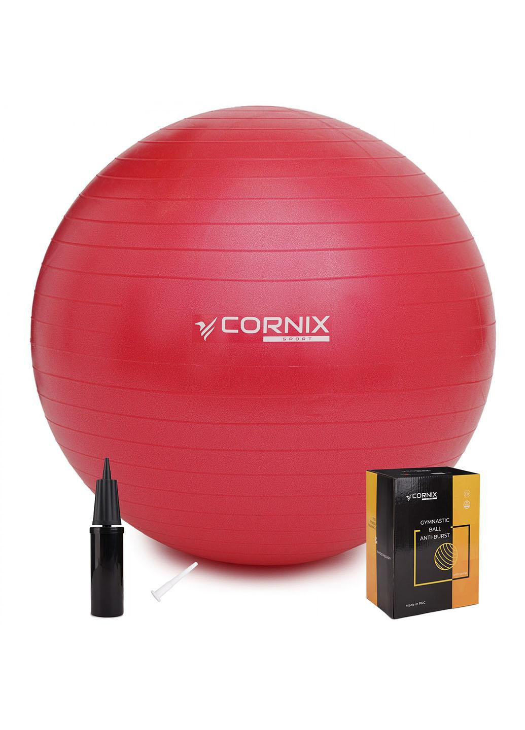 Мяч для фитнеса (фитбол) Cornix 55 см Anti-Burst XR-0018 Red No Brand (258329358)