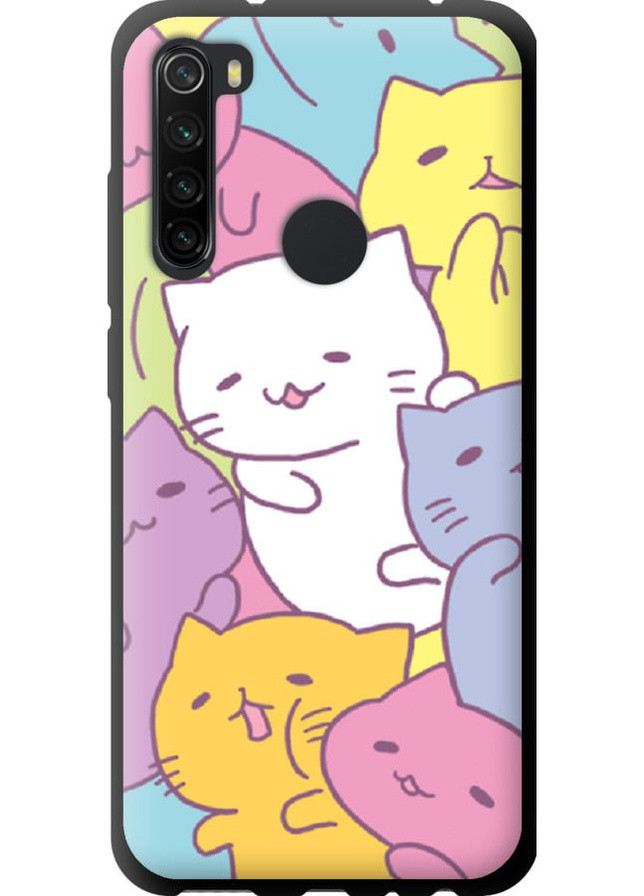 TPU чорний чохол 'Кошенята ' для Endorphone Xiaomi Redmi Note 8 (258262681)