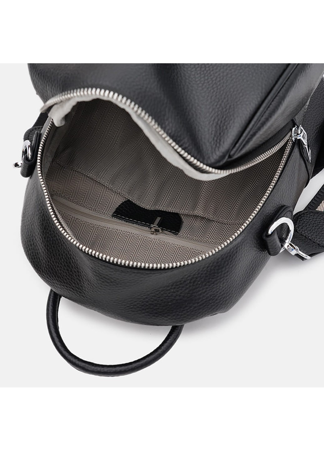 Шкіряний жіночий рюкзак K188815bl-black Ricco Grande (266144088)