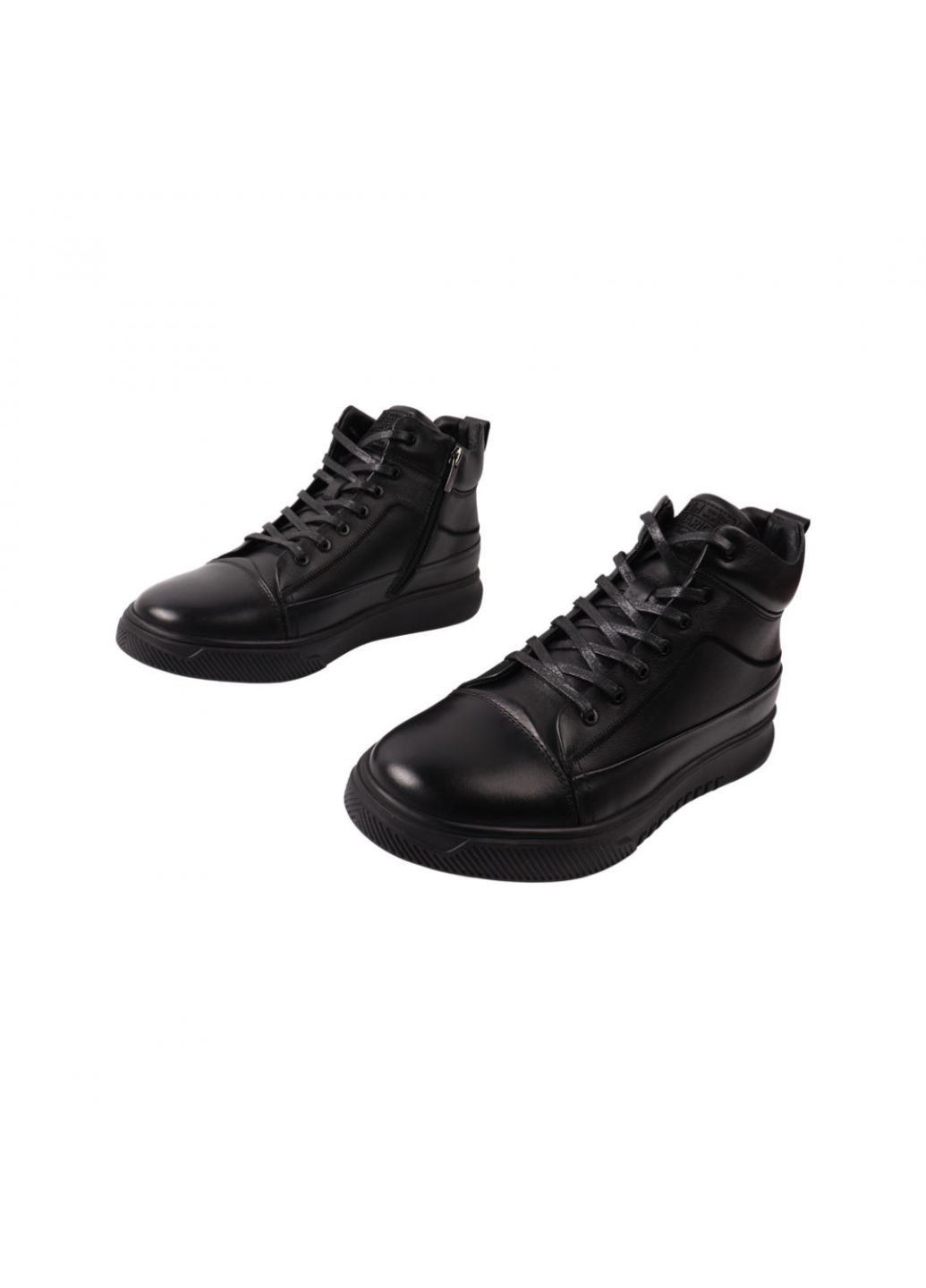 Черные ботинки мужские черные натуральная кожа Marion