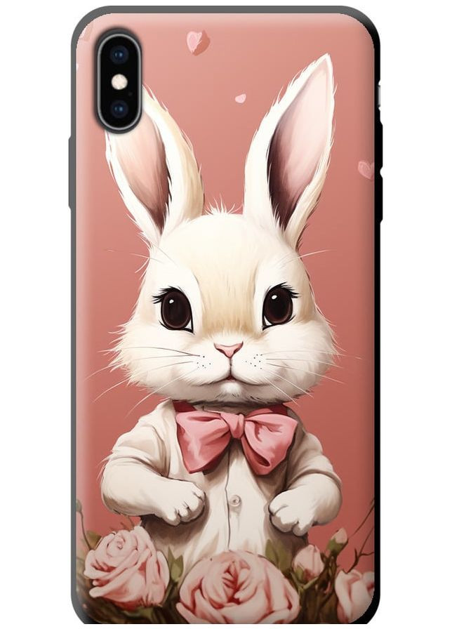 TPU чорний чохол 'Зайчик' для Endorphone Apple iPhone XS Max (267316804)