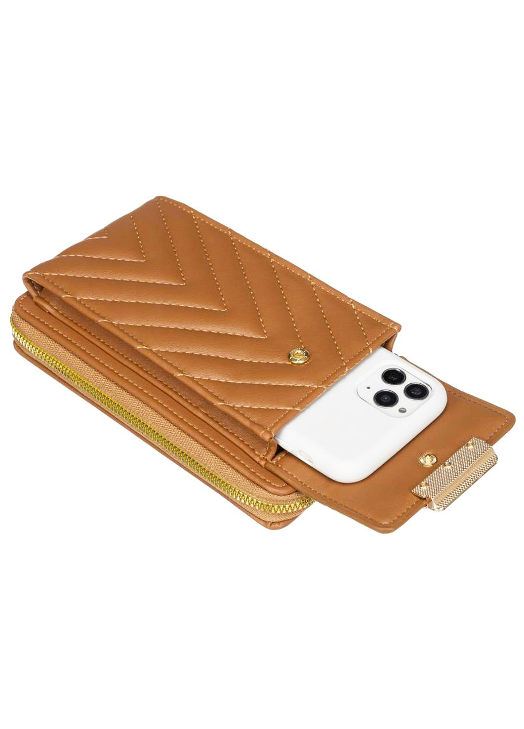 Сумка-гаманець жіноча із екошкіри з кишенею для телефону PTN M-10 Peterson (259684095)