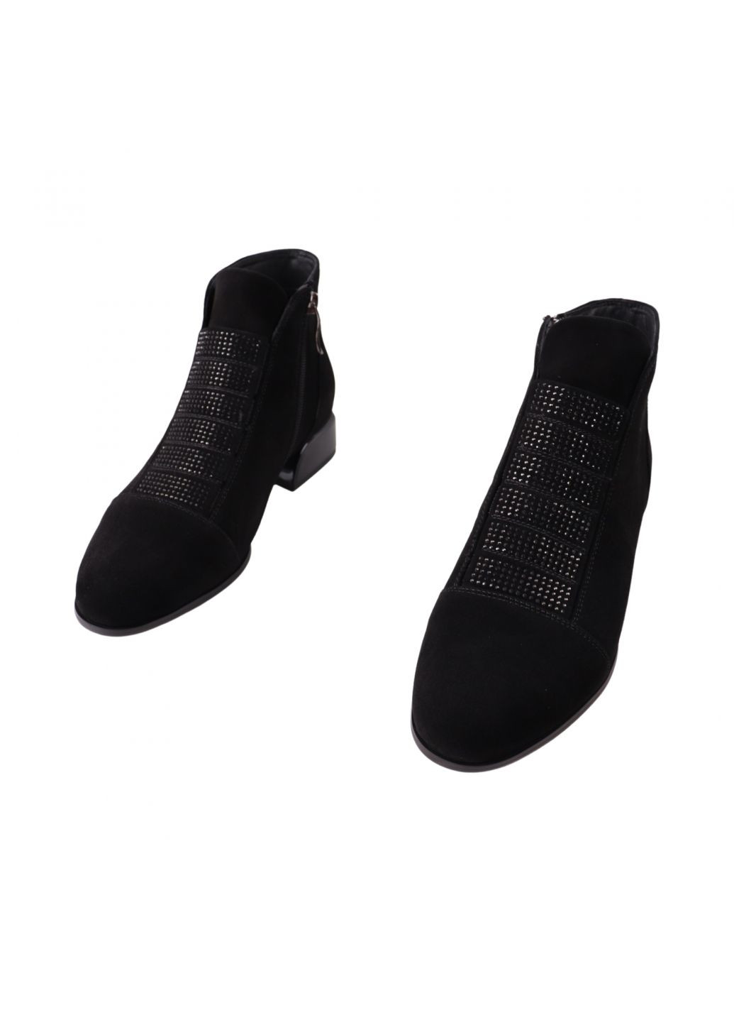 ботинки женские черные натуральная замша Velly