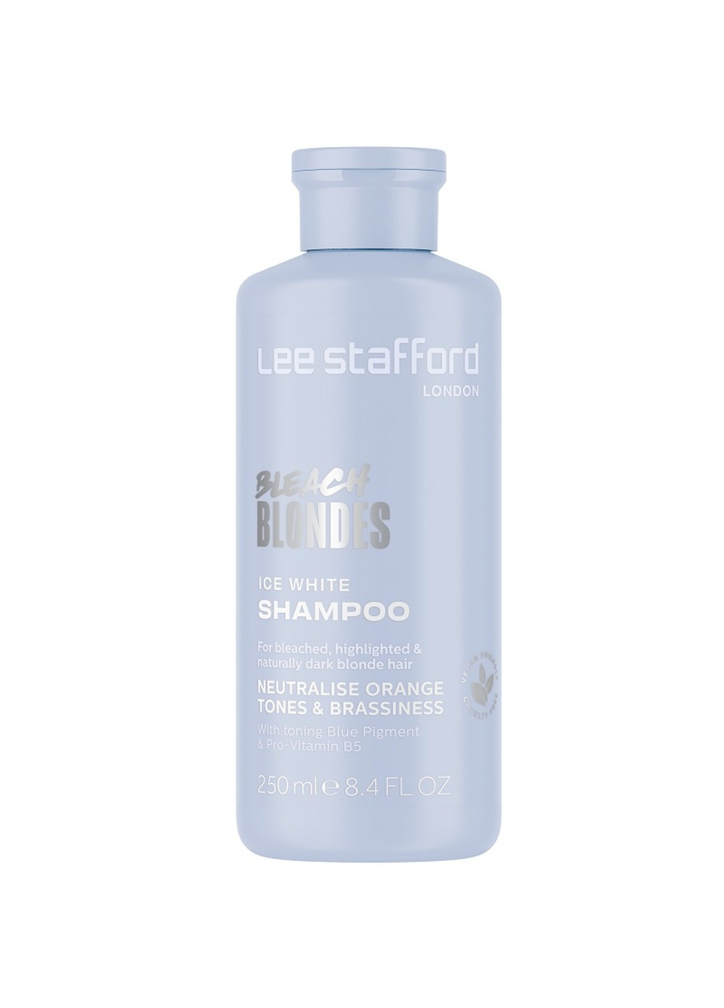 Тонуючий шампунь для освітленого волосся Bleach Blondes Ice White Toning Shampoo 250 мл Lee Stafford (274726719)