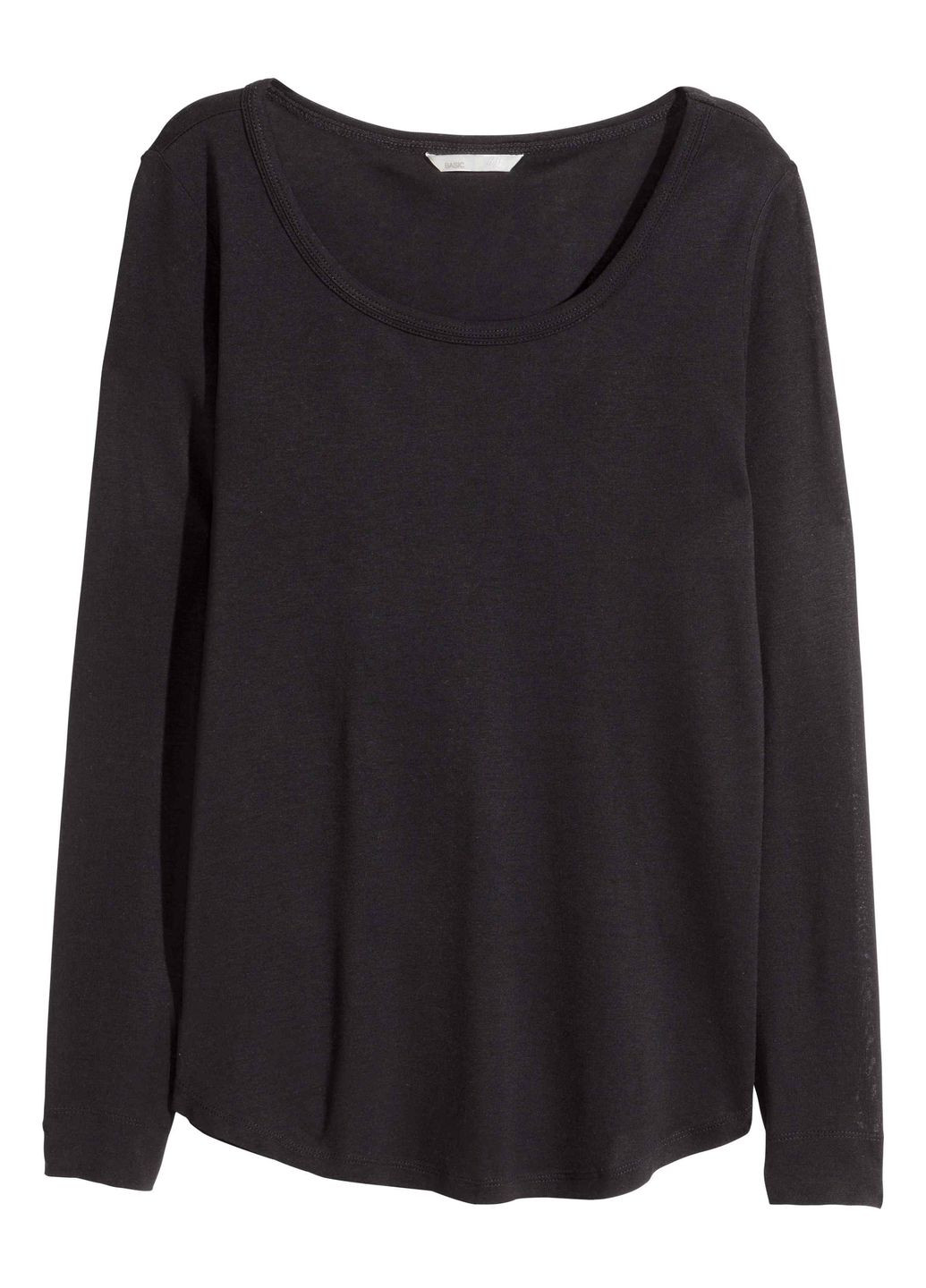 Лонгслив,черний, Basic H&M (263691952)