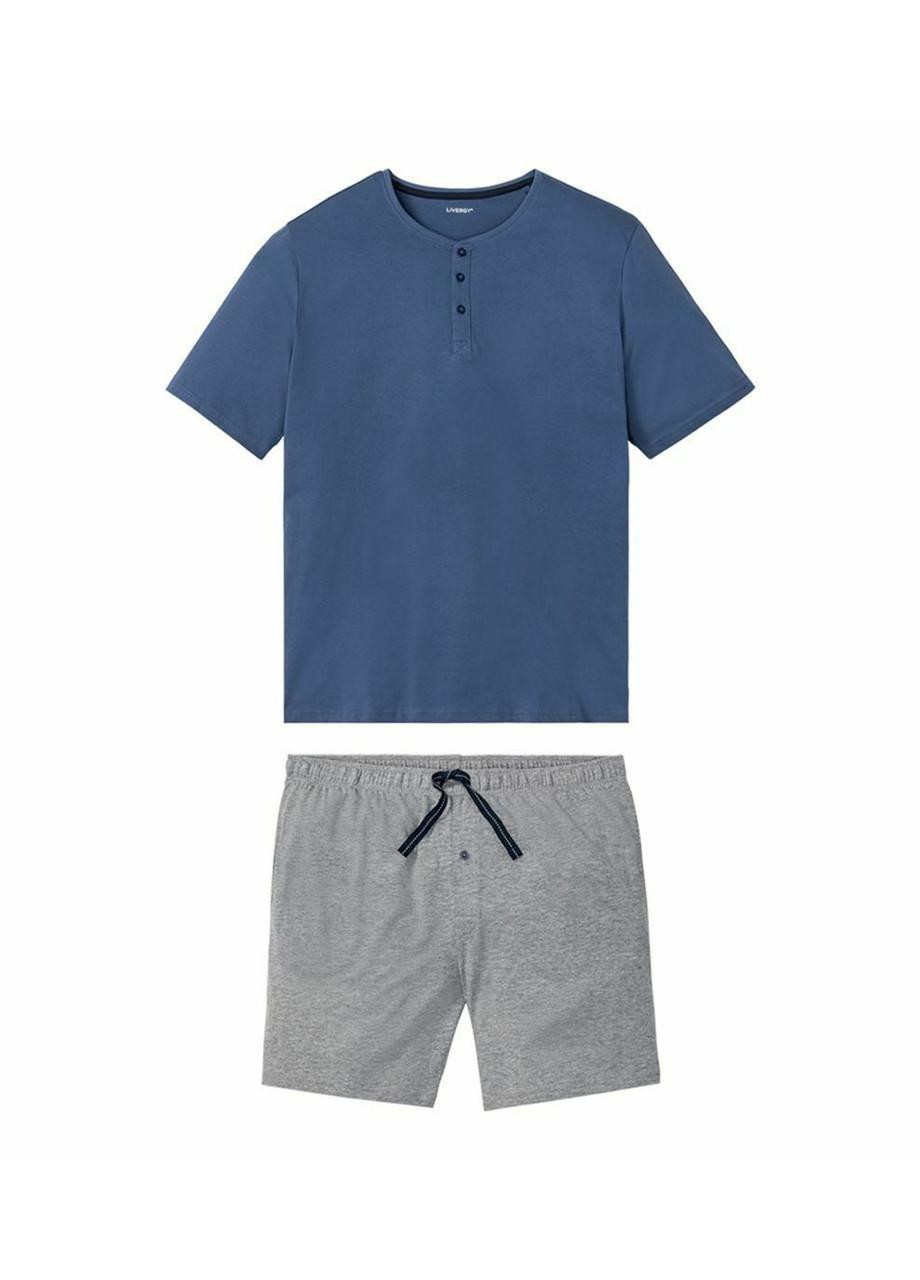 Пижама мужская батал (футболка + шорты) Livergy (257882884)