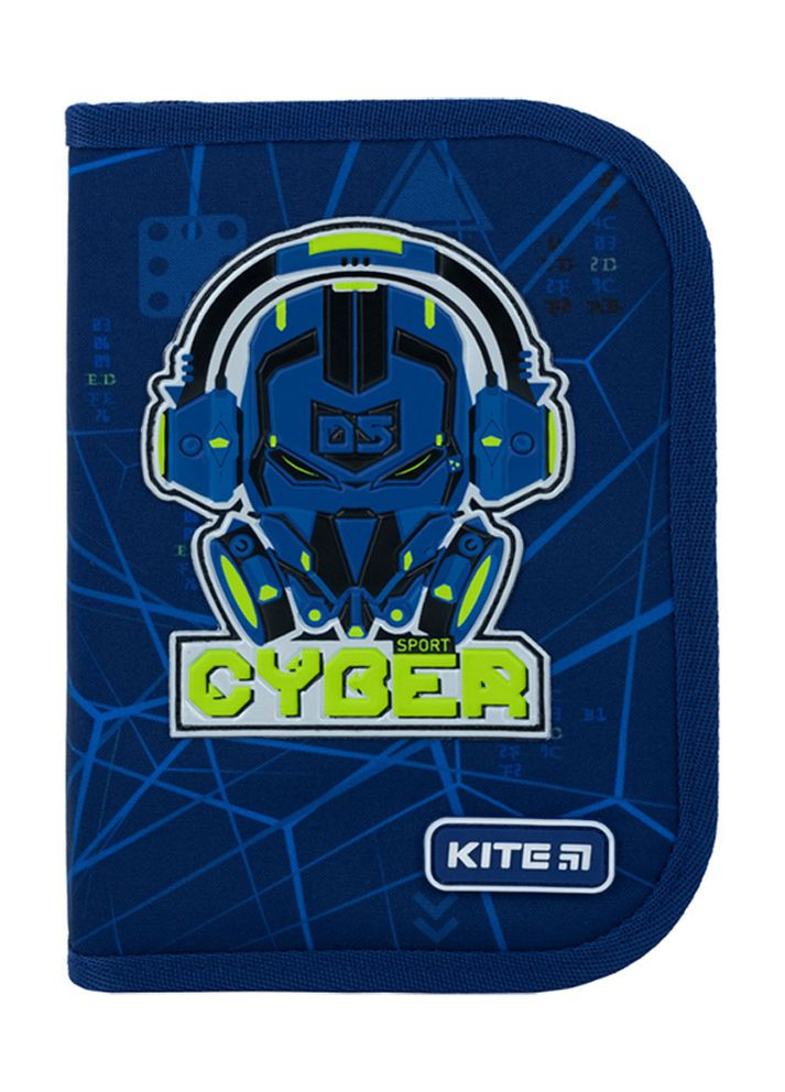 Пенал Cyber цвет темно-синий ЦБ-00225085 Kite (260043616)