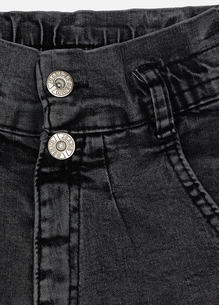 Шорти джинсові для дівчинки колір сірий ЦБ-00221947 Hiwro (259786090)
