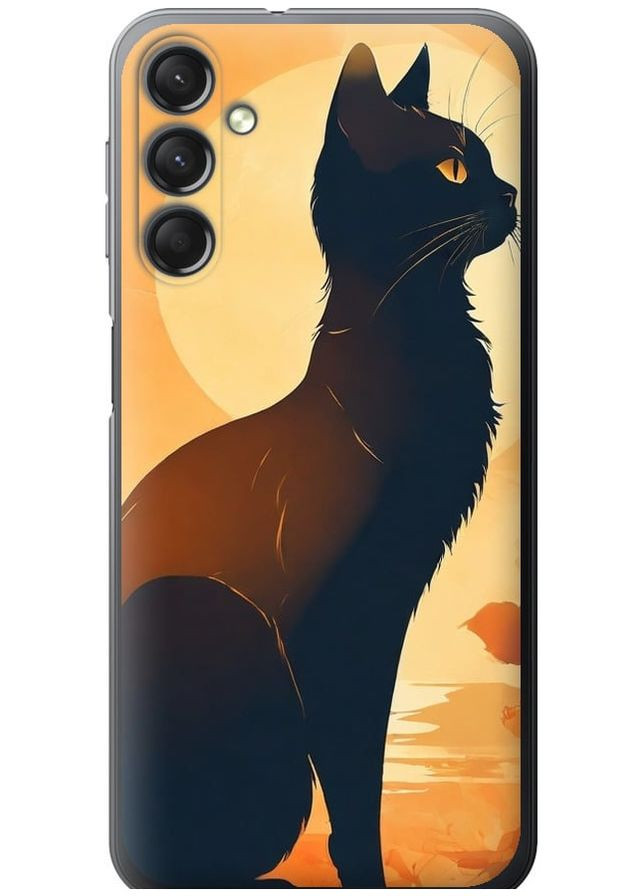 Силіконовий чохол 'Чорна кішка v2' для Endorphone Samsung Galaxy A24 A245F (276059082)