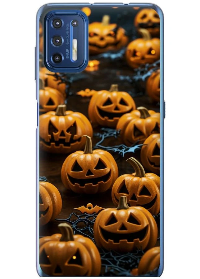 Силиконовый чехол 'Тыквы 2' для Endorphone Motorola G9 Plus (266809134)