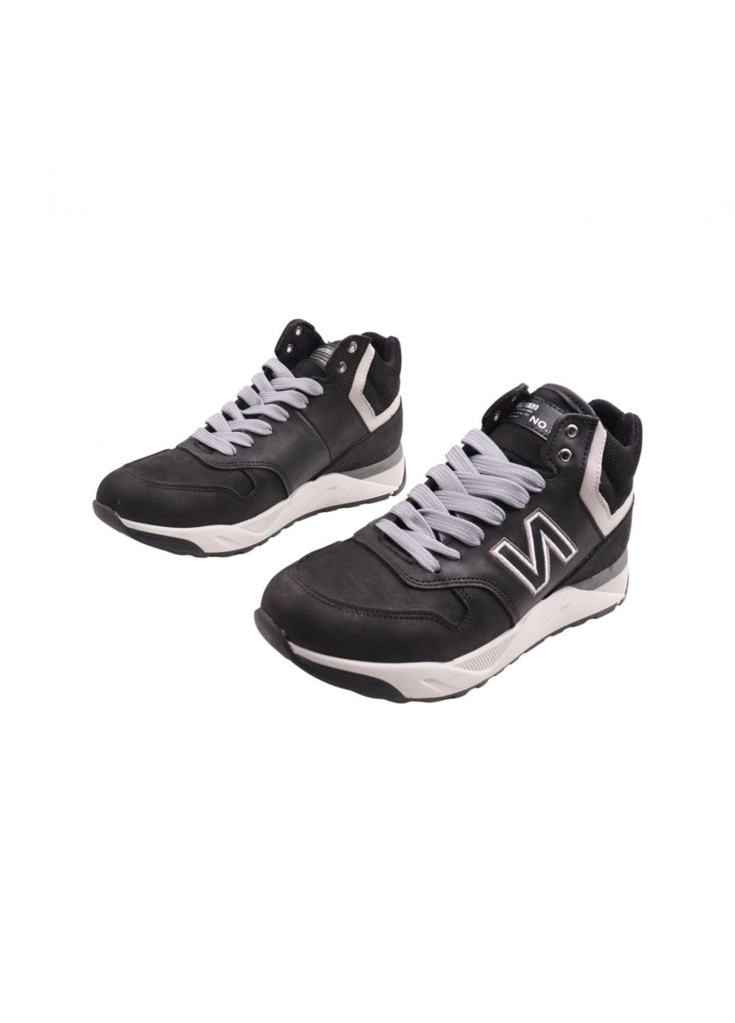 Черные ботинки мужские черные нубук Konors