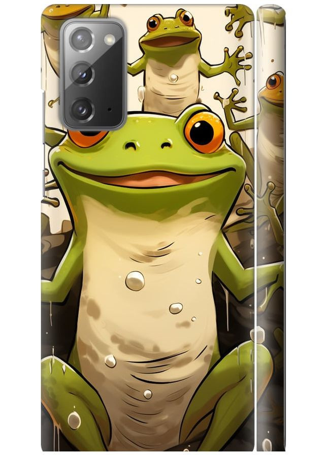 3D пластиковый матовый чехол 'Веселая жаба' для Endorphone Samsung Galaxy Note 20 (266906614)