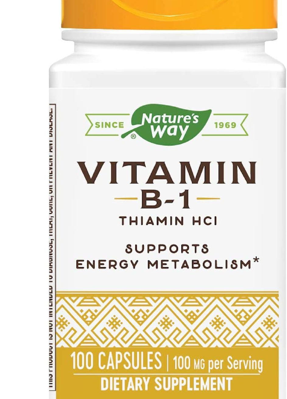 Витамин B1 Vitamin B-1, 100 mg, 100 Capsules Nature's Way (263348294)