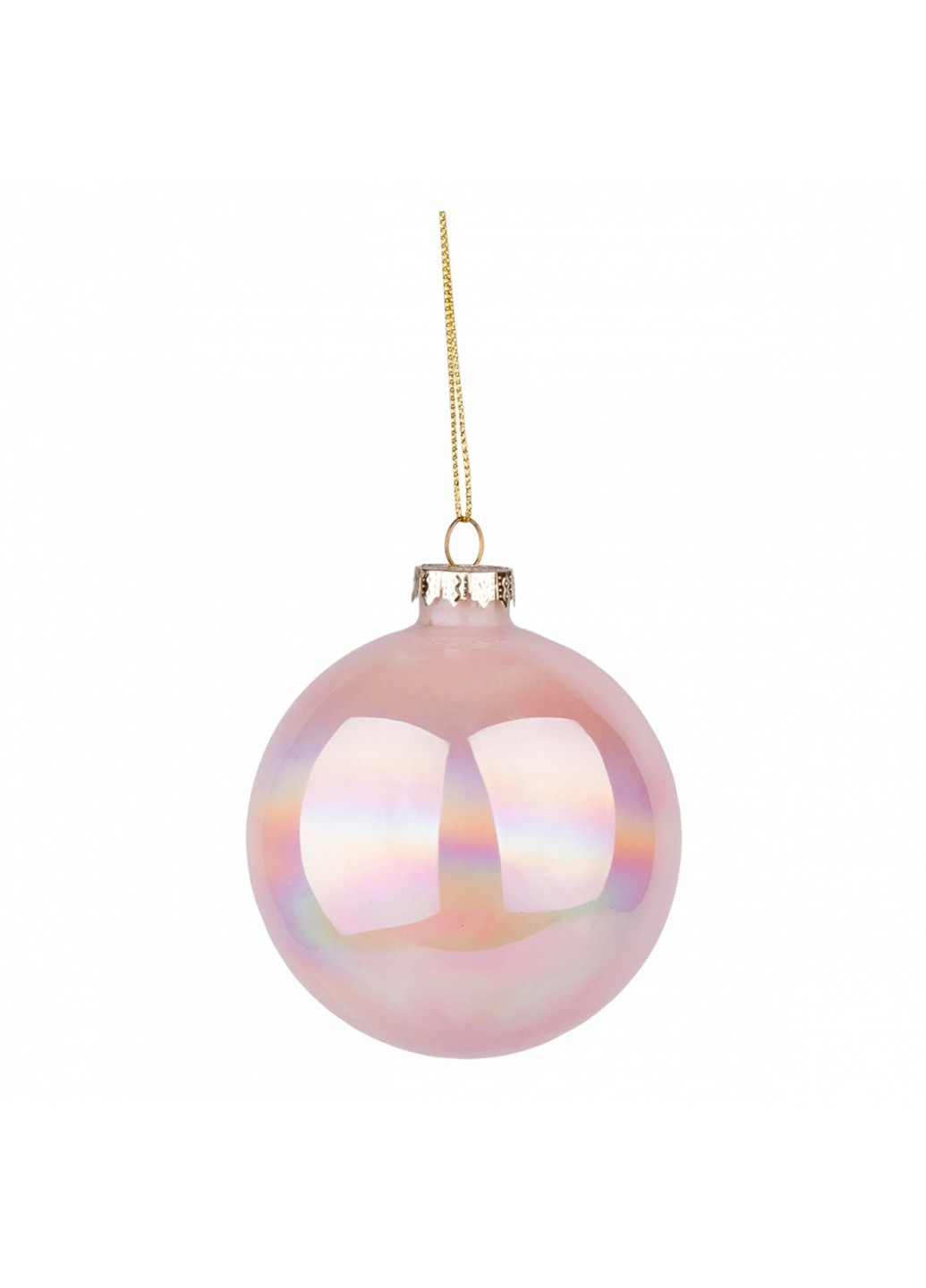 Куля новорічна Yes! Fun d-10 см, рожевий 973821 Novogod'ko (269692792)