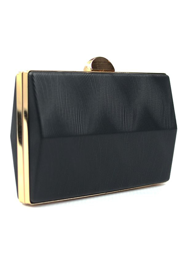 Черный вечерний маленький клатч бокс на цепочке, выпускная парадная мини сумочка через плечо No Brand (266701154)