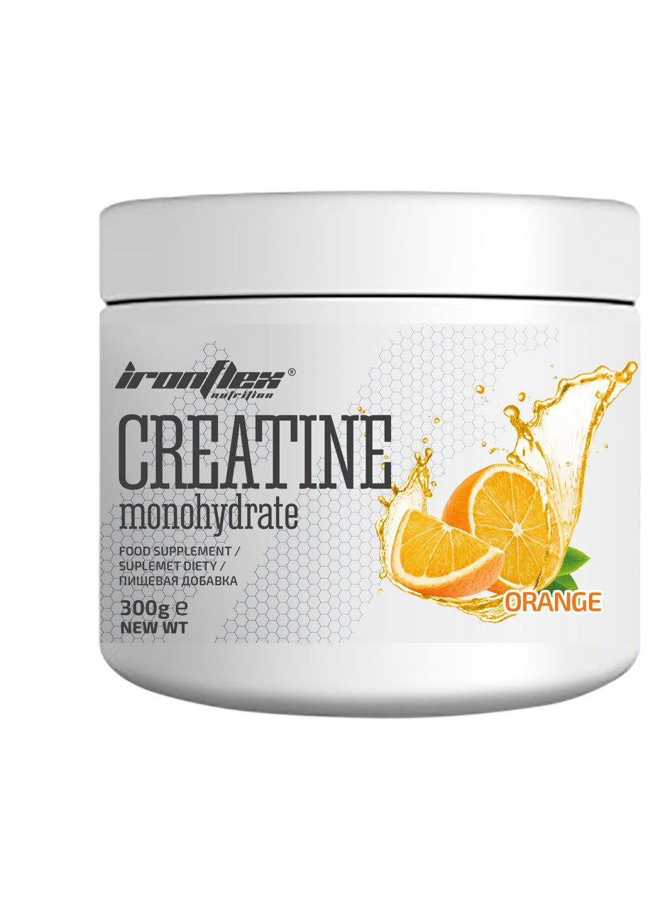 Креатин Creatine Monohydrate 300 g (Orange) Ironflex (257658868)