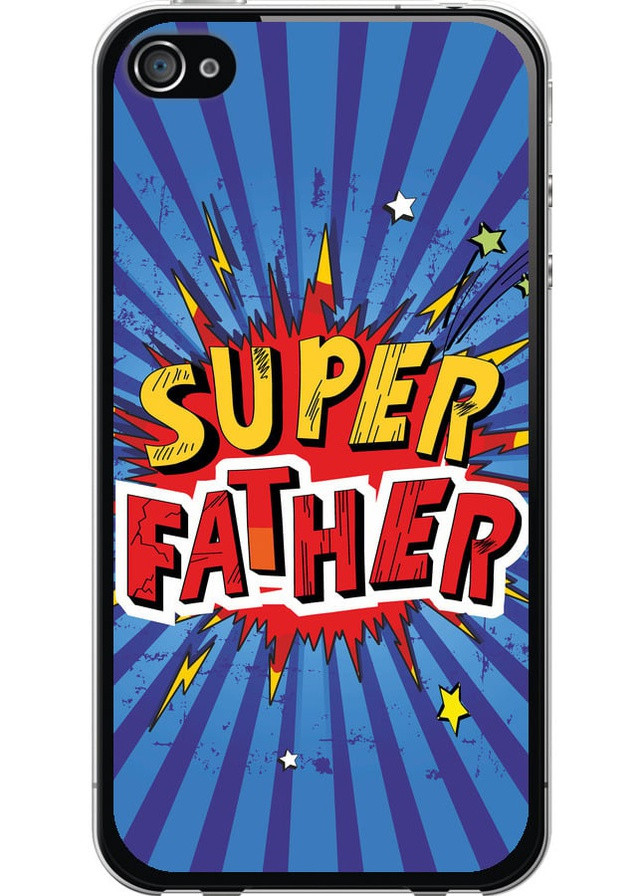 2D пластиковий чохол 'Супер тато v2' для Endorphone Apple iPhone 4 (258093639)