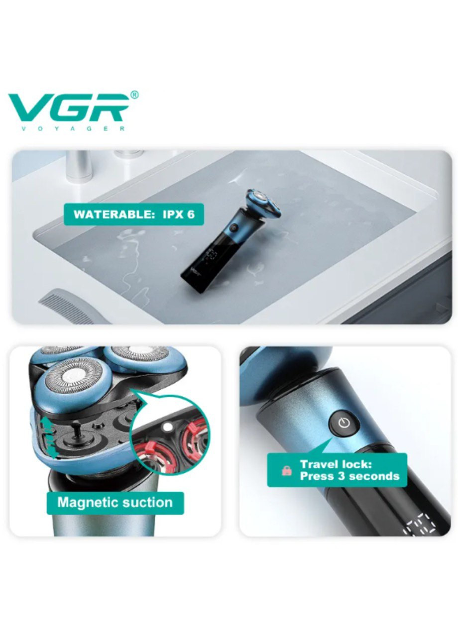 Электрическая бритва для мужчин IPX6 VGR v-326 (262807975)