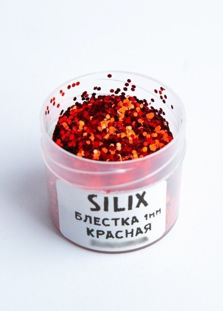 Блестка для силиконовых приманок - красная термостойкая (глиттер) 1мм. SILIX (264661427)
