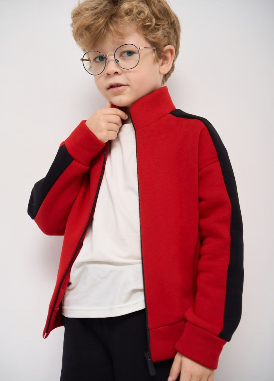Теплый костюм для мальчика цвет красный р.110 447455 New Trend (274533533)