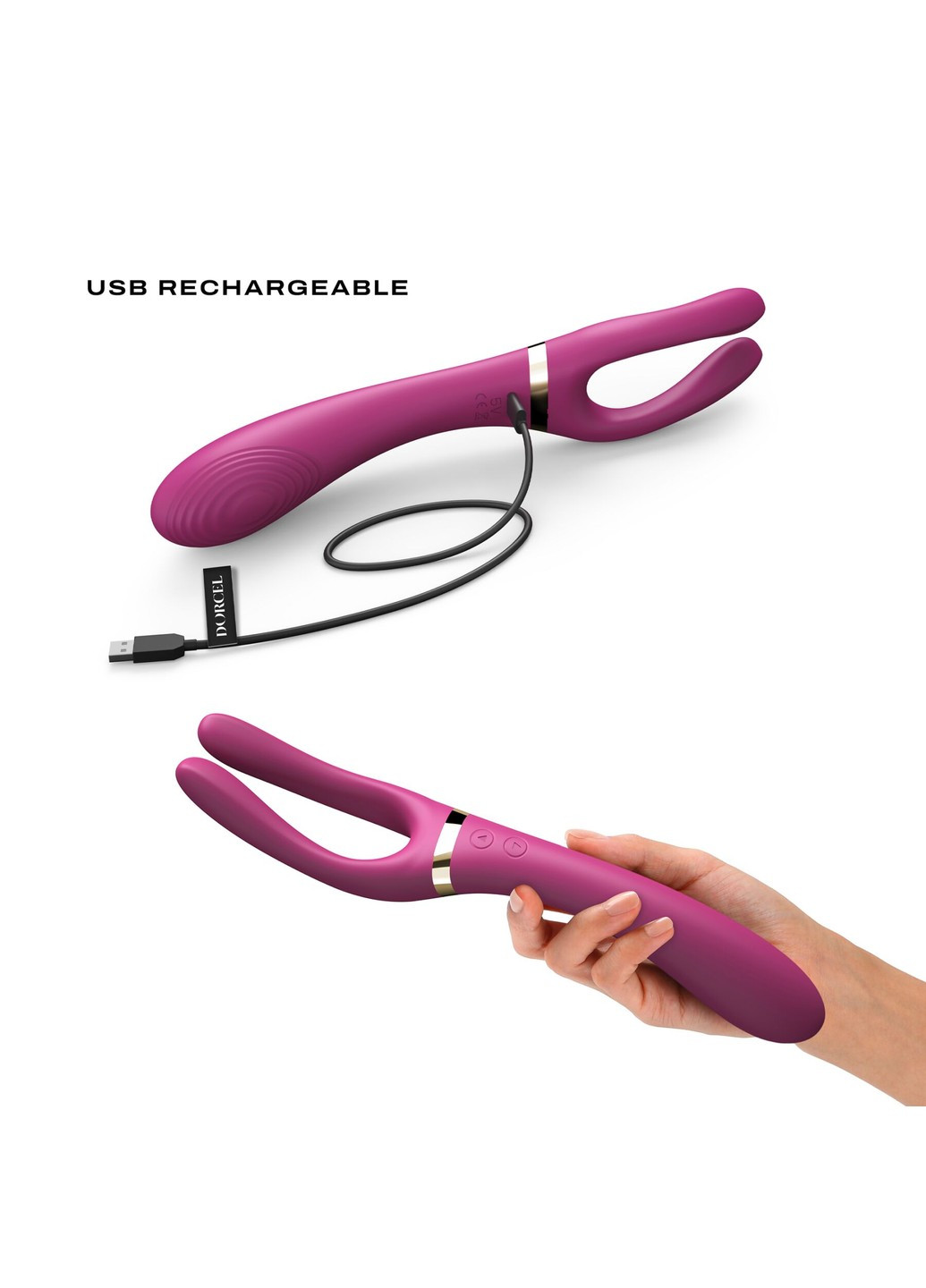 Вібратор-стимулятор INFINITE JOY PLUM, багатофункціональний, унісекс Dorcel (269007154)