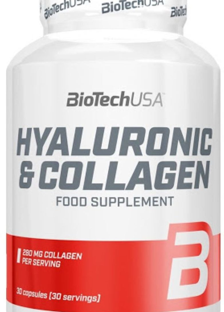 Гіалуронова кислота та колаген Hyaluronic & Collagen 30 caps Biotech (270289820)