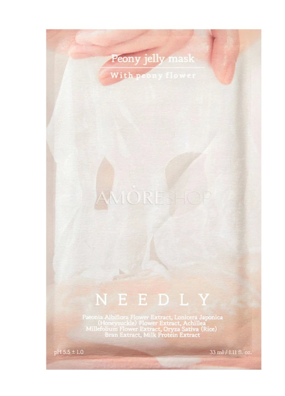 Освітлювальна тканинна маска для обличчя Peony Jelly Mask 33 мл Needly (268218758)