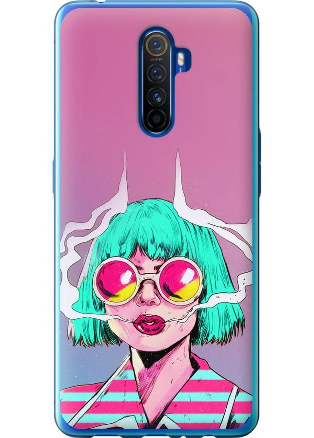 Силиконовый чехол 'Поп арт девушка' для Endorphone Realme X2 Pro (276194903)
