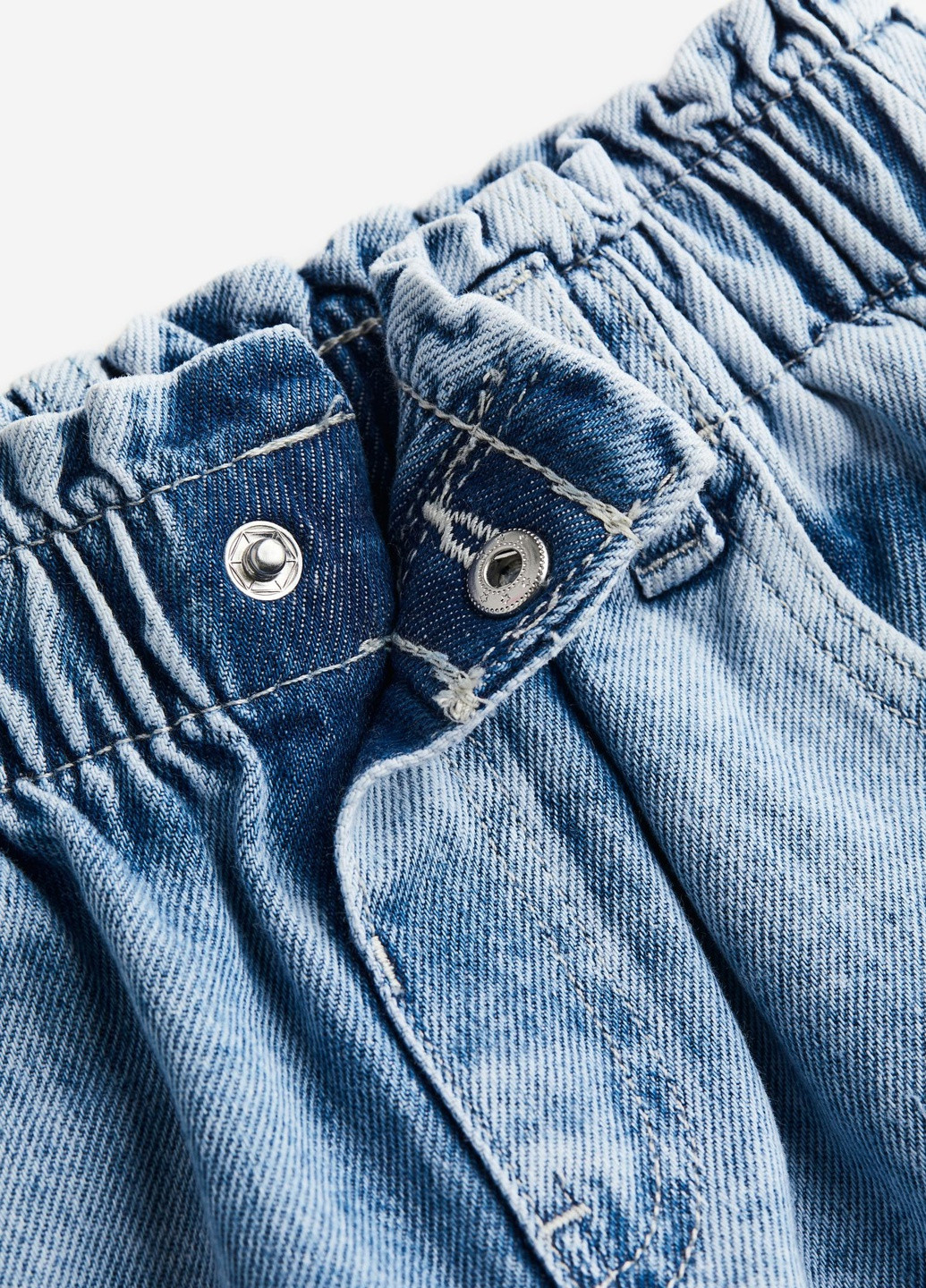 Голубые демисезонные джинсы для девочки 8757 122 см голубой 64881 H&M
