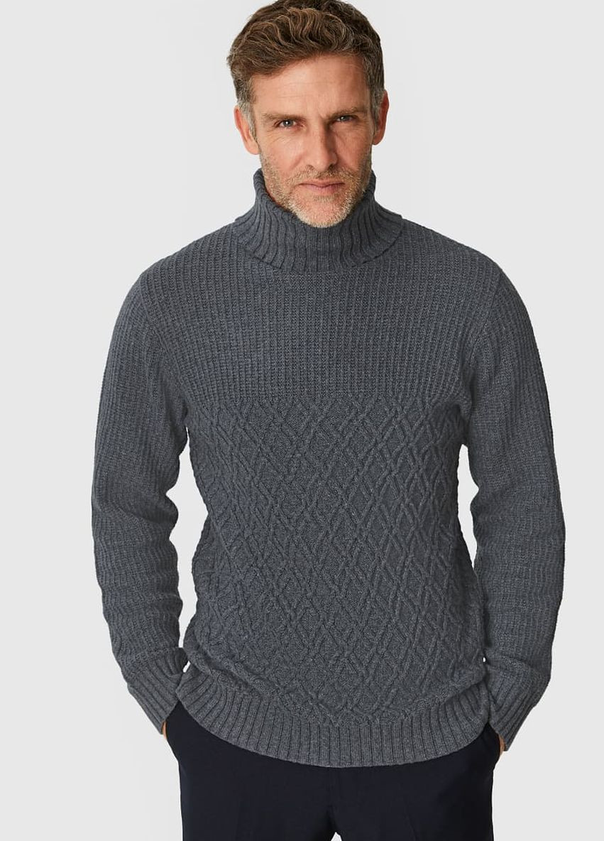 Серый зимний свитер C&A