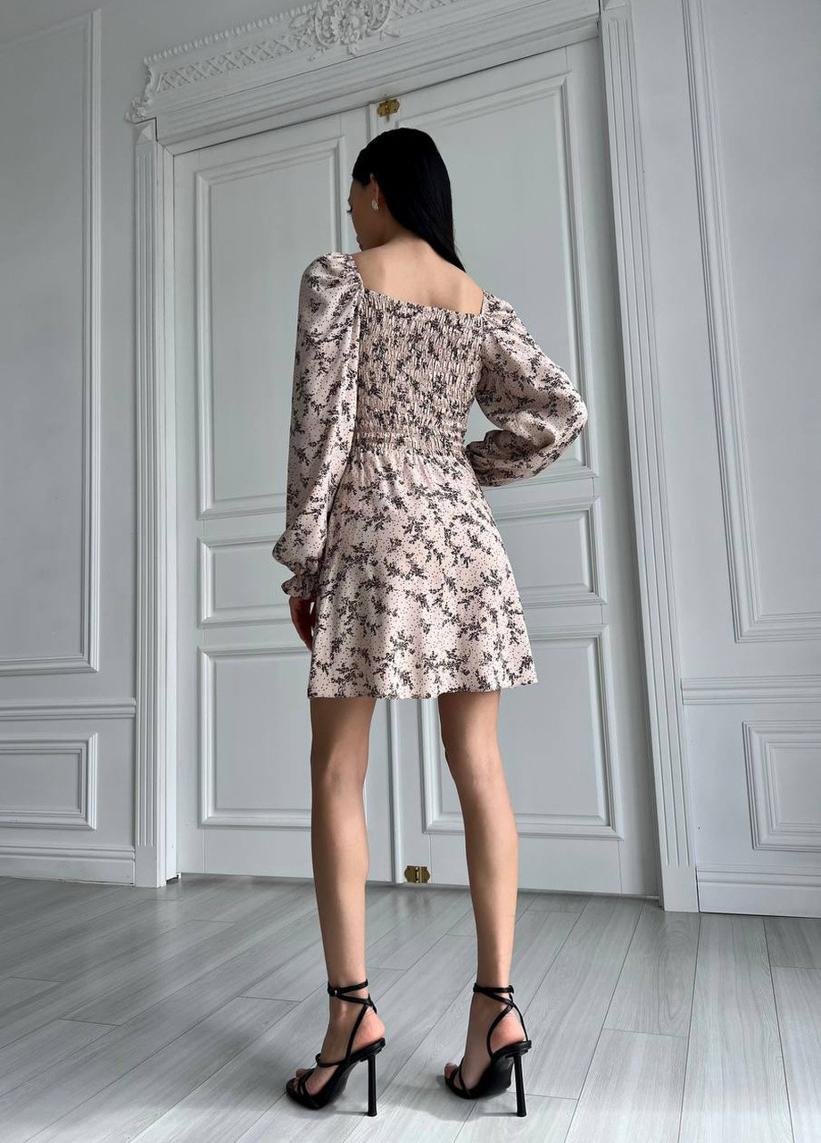 Бежева жіноча літня сукня колір бежевий р.42 437169 New Trend