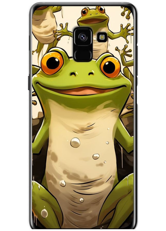 2D пластиковий чохол 'Весела жаба' для Endorphone Samsung Galaxy A8 Plus 2018 A730F (266910084)