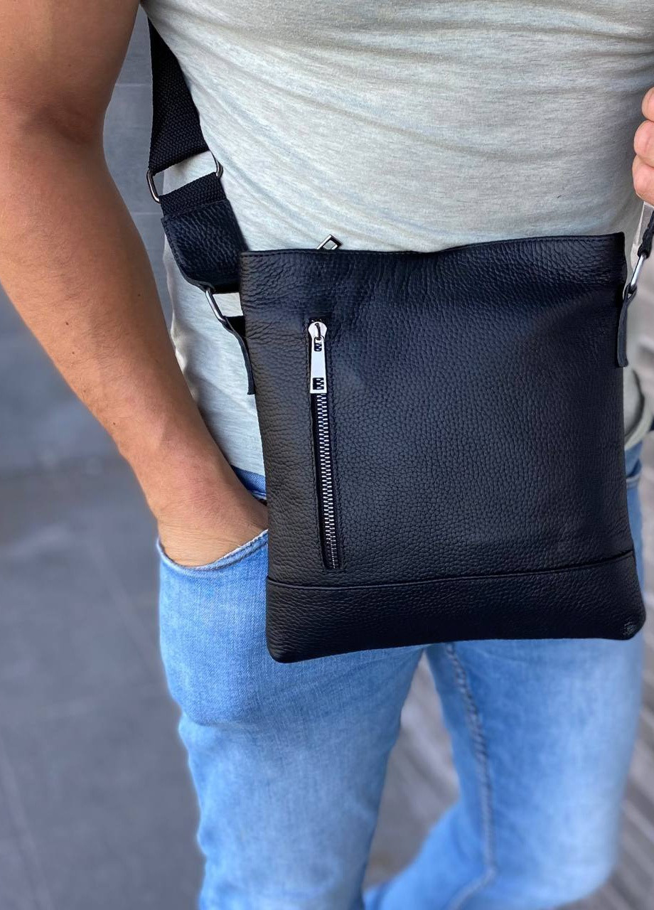 Мужская кожаная сумка барсетка планшет Black Flash Up Right 2.0 No Brand (258653125)