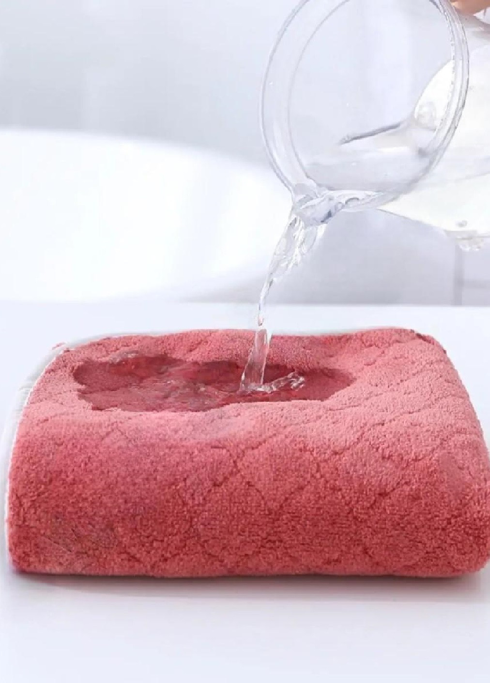 Unbranded рушник мікрофліс мікрофібра для ванни лазні сауни пляжу швидковисихаючий з візерунком 160х90 см (476107-prob) класик червоний однотонний червоний виробництво -