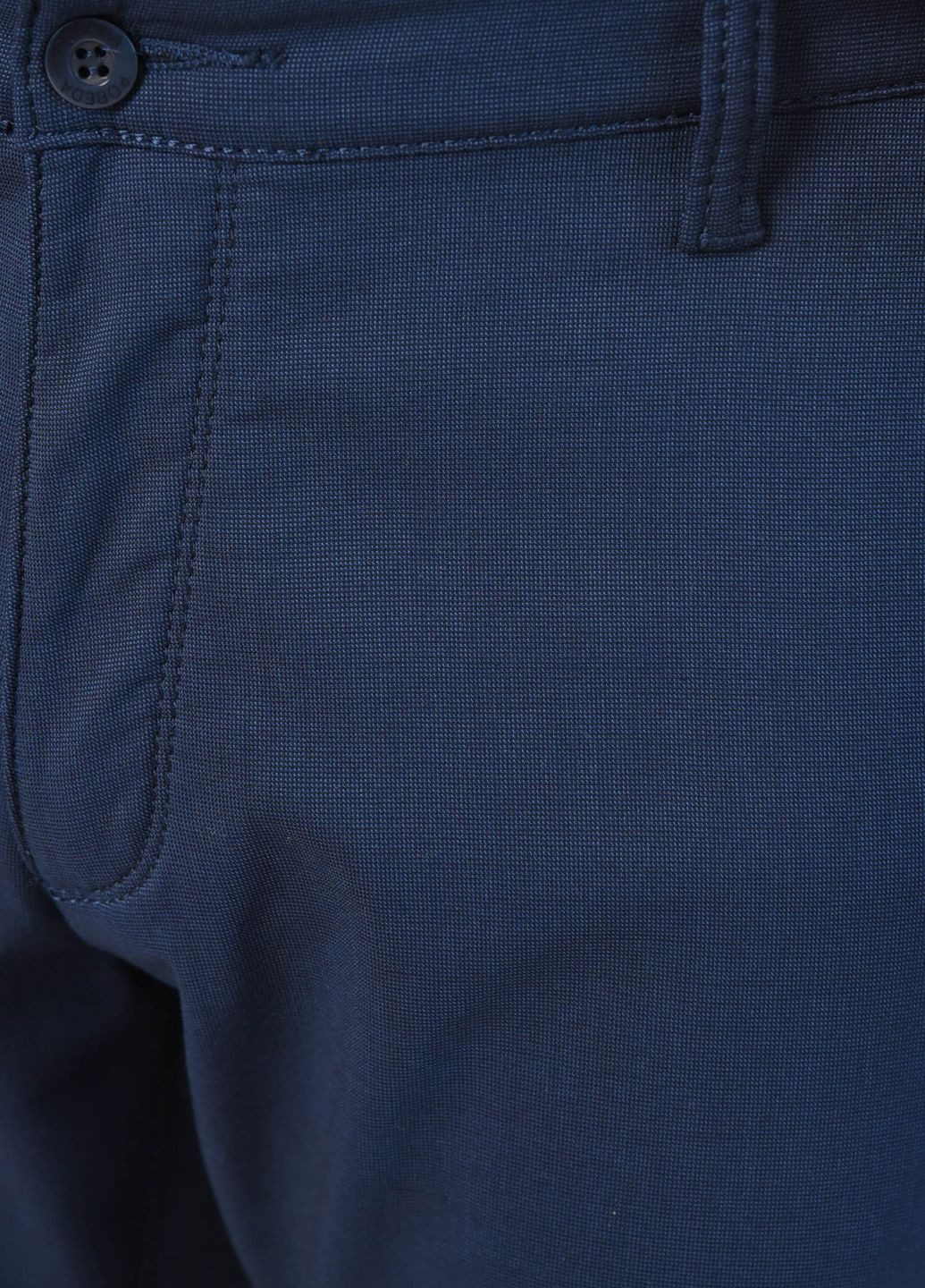 Синие зимние прямые штаны мужские батальные на флисе синего цвета Let's Shop