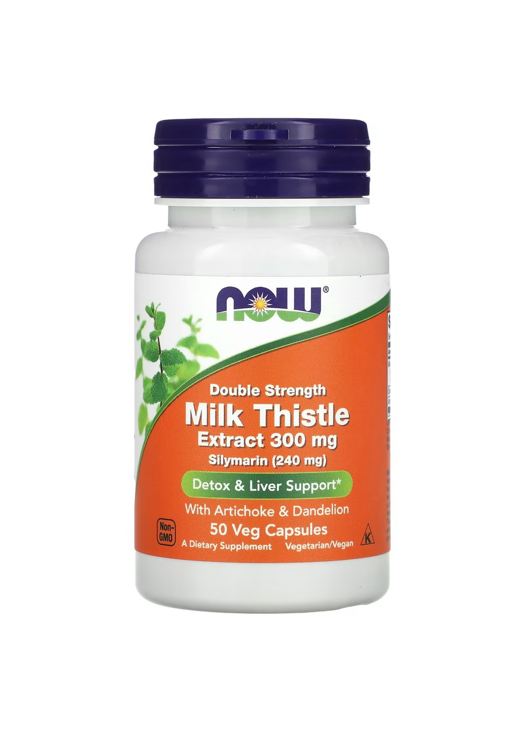 Екстракт Молочного Будяка Silymarin Milk Thistle Extract 300 мг - 50 вег.капсул Now Foods (270846084)