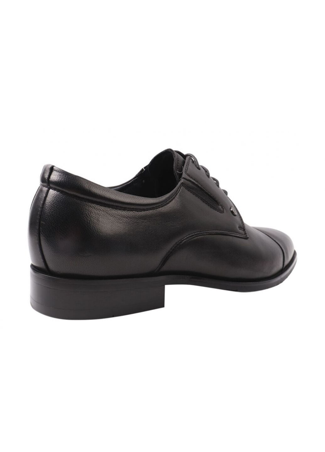 Туфлі чоловічі з натуральної шкіри, на низькому ходу, на шнурівці, колір чорний, Brooman 861-21DT (257438515)