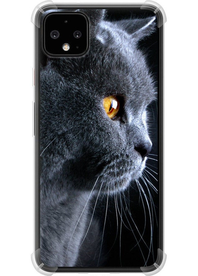 Силикон с усиленными углами чехол 'Красивый кот' для Endorphone google pixel 4 xl (258566603)